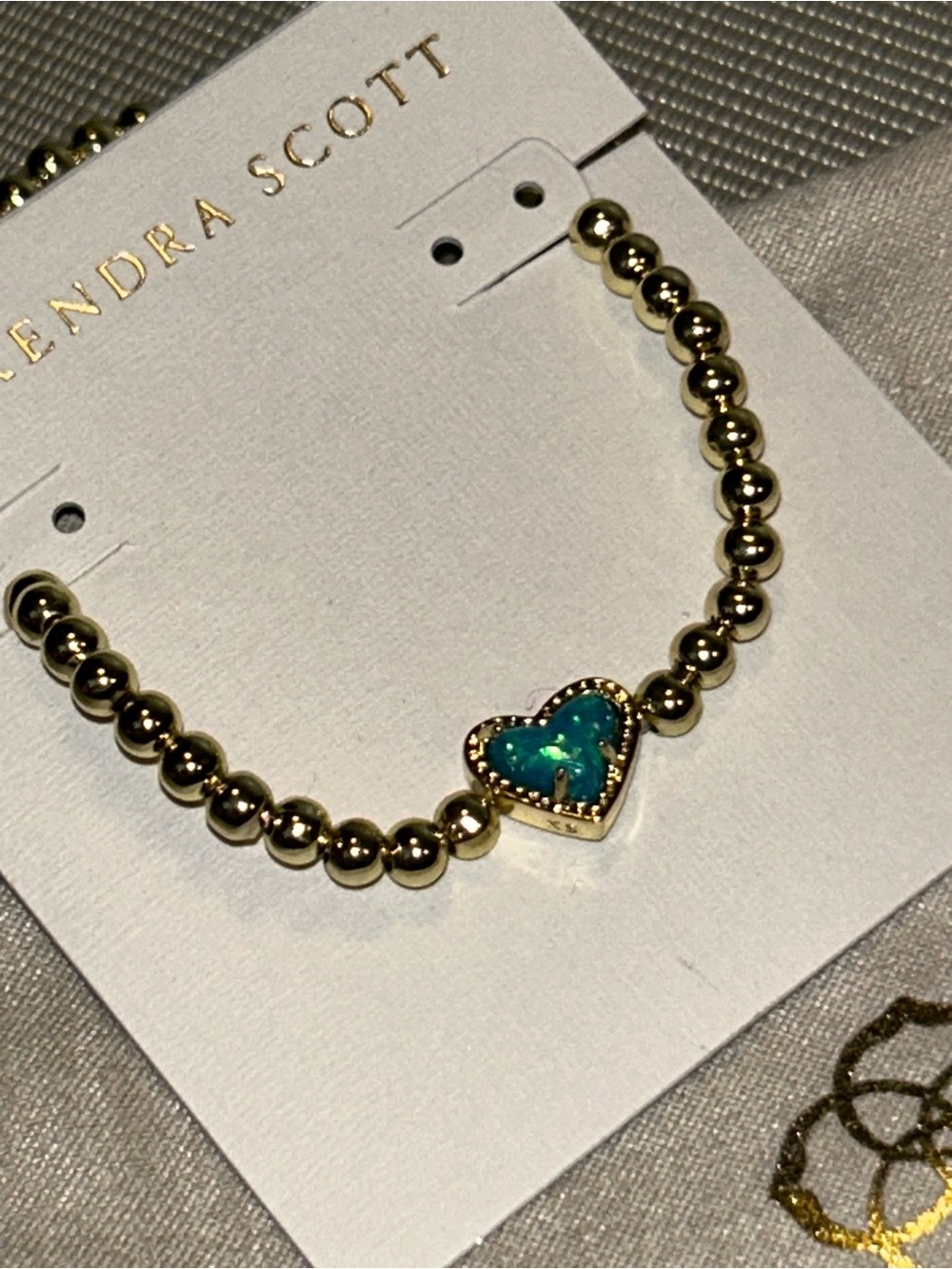 Kendra Scott Ari Heart stretch bracelet - Picture 2 of 2